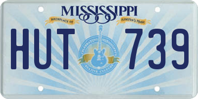 MS license plate HUT739