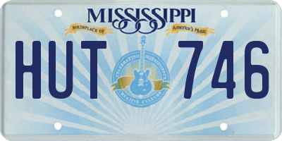 MS license plate HUT746