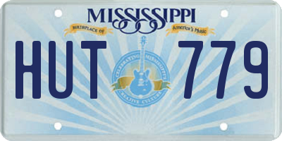 MS license plate HUT779