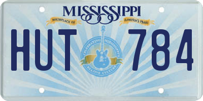 MS license plate HUT784