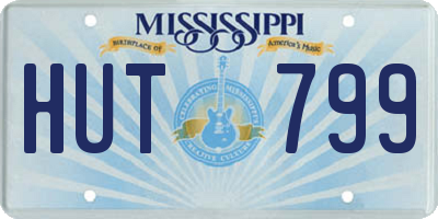 MS license plate HUT799