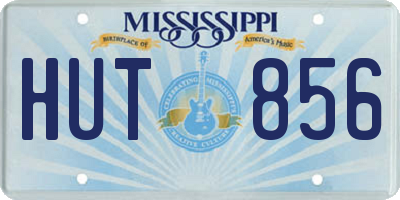 MS license plate HUT856