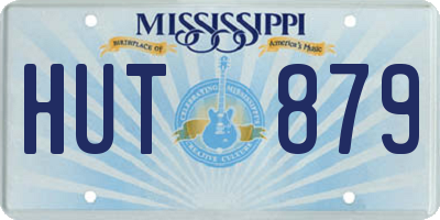 MS license plate HUT879