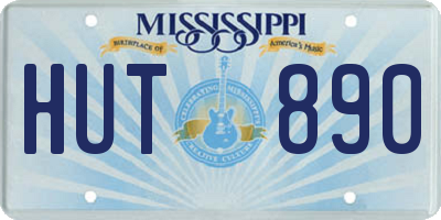 MS license plate HUT890