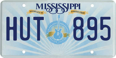 MS license plate HUT895