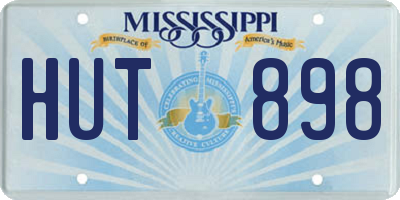 MS license plate HUT898