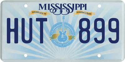 MS license plate HUT899
