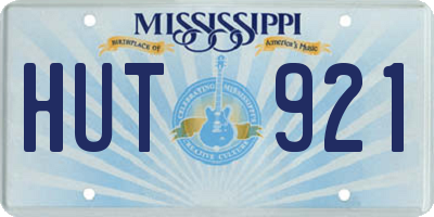 MS license plate HUT921