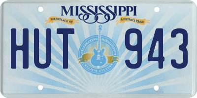 MS license plate HUT943