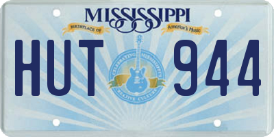 MS license plate HUT944