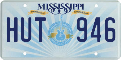 MS license plate HUT946