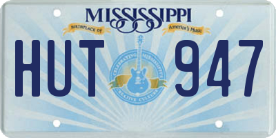 MS license plate HUT947