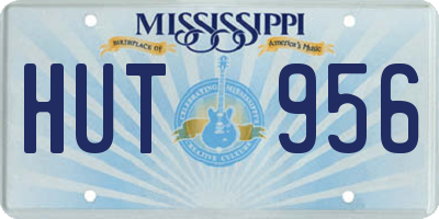 MS license plate HUT956