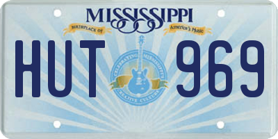 MS license plate HUT969