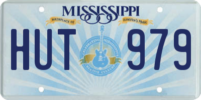 MS license plate HUT979