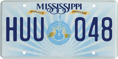 MS license plate HUU048