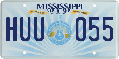 MS license plate HUU055