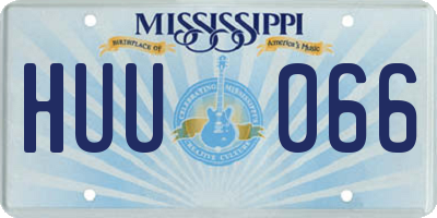 MS license plate HUU066