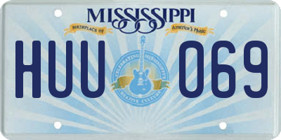 MS license plate HUU069