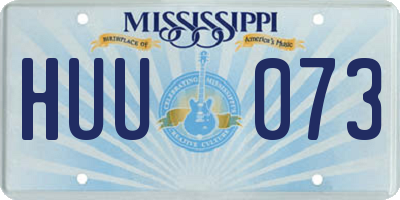 MS license plate HUU073
