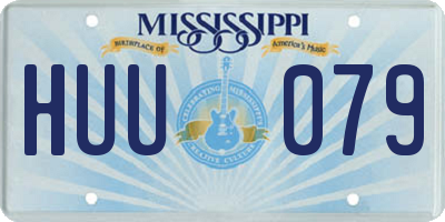 MS license plate HUU079