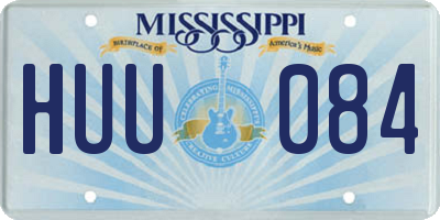 MS license plate HUU084