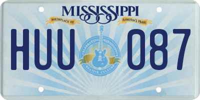 MS license plate HUU087