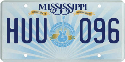 MS license plate HUU096