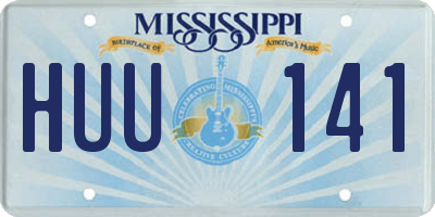 MS license plate HUU141