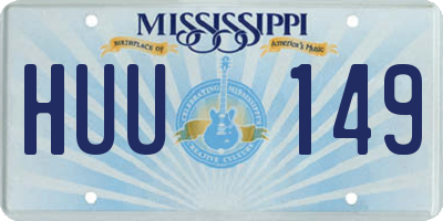 MS license plate HUU149