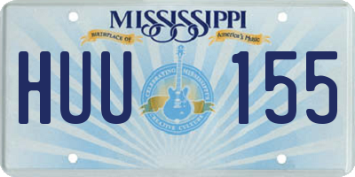MS license plate HUU155