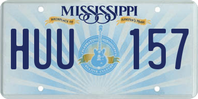 MS license plate HUU157