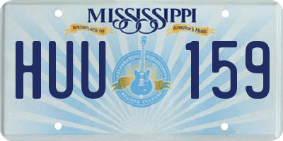 MS license plate HUU159