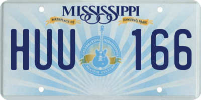 MS license plate HUU166