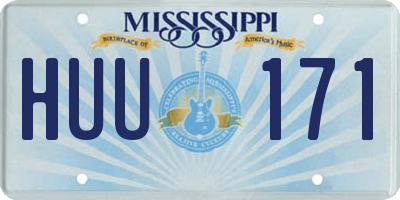MS license plate HUU171