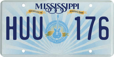 MS license plate HUU176
