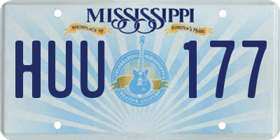 MS license plate HUU177