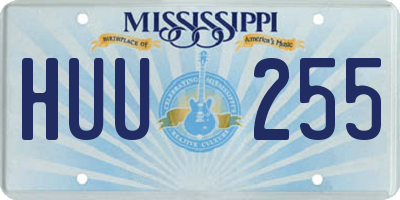 MS license plate HUU255