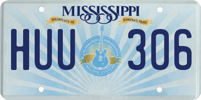 MS license plate HUU306