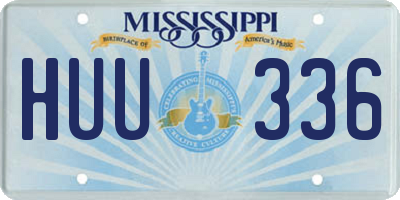 MS license plate HUU336