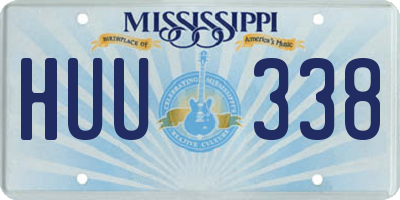 MS license plate HUU338