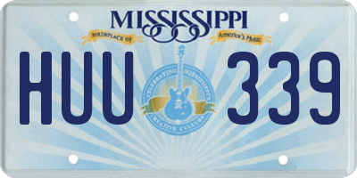 MS license plate HUU339