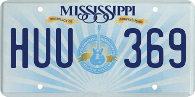 MS license plate HUU369