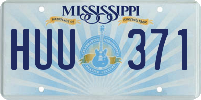 MS license plate HUU371