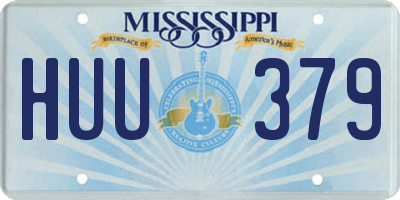 MS license plate HUU379