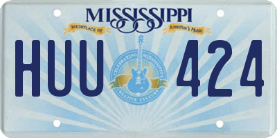 MS license plate HUU424