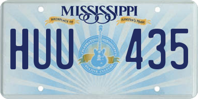 MS license plate HUU435