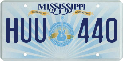 MS license plate HUU440