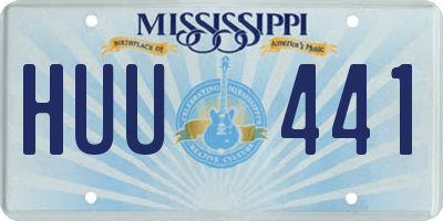 MS license plate HUU441