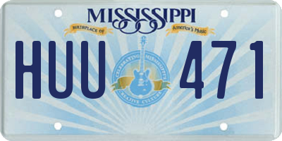 MS license plate HUU471